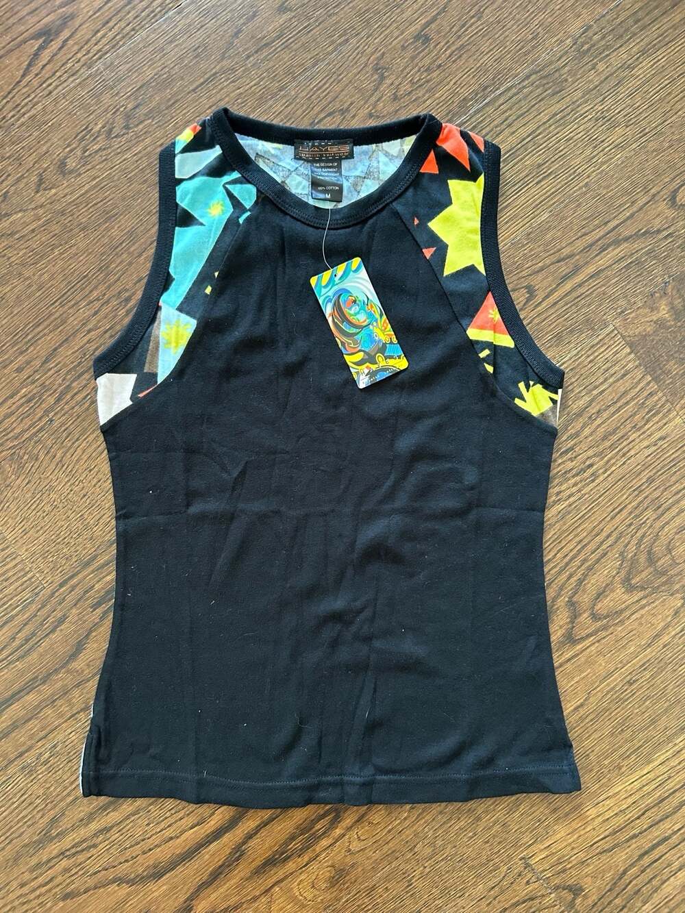 Hayes Spanish Knitwear Abstract Pattern Tank Top